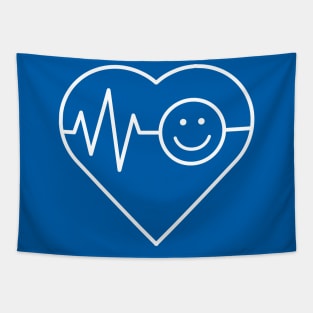 Heart Sign Happy Face Smiley Tapestry