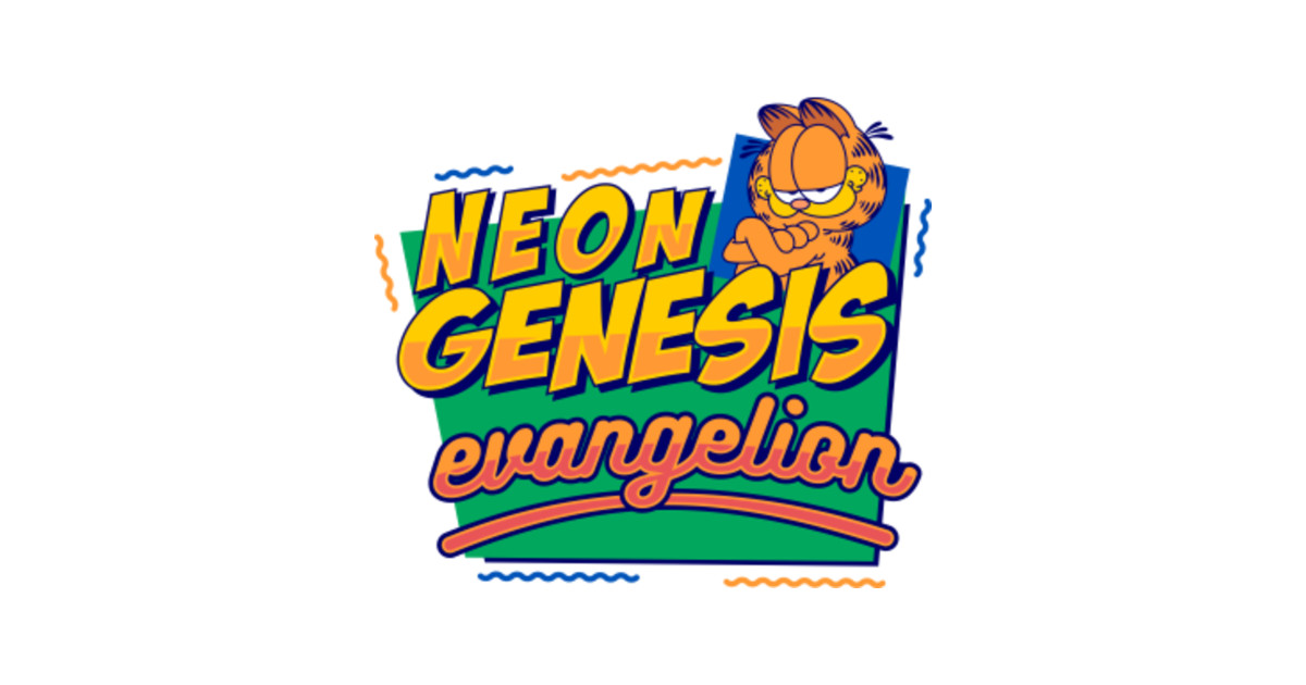 Neon Genesis Evangelion Garfield Memes - Evangelion - T-Shirt | TeePublic