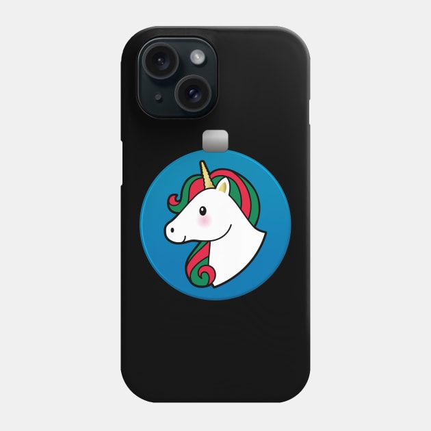 Unicorn Christmas Ornament Phone Case by DPattonPD