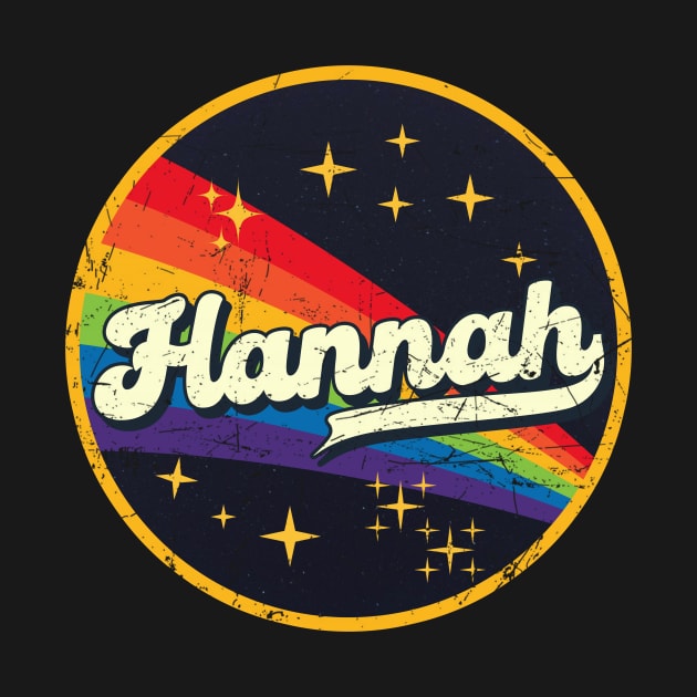 Hannah // Rainbow In Space Vintage Grunge-Style by LMW Art