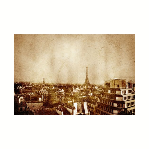 Vintage skyline of Paris by AlexMir