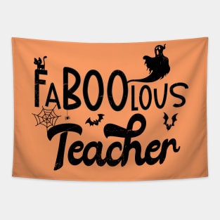 Faboolous Teacher Halloween Tapestry