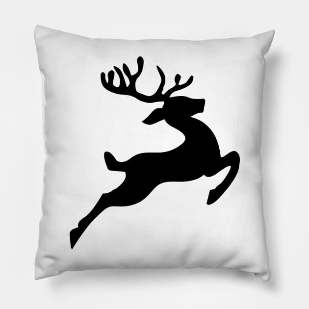 Jump Like Deer Pillow by JayD