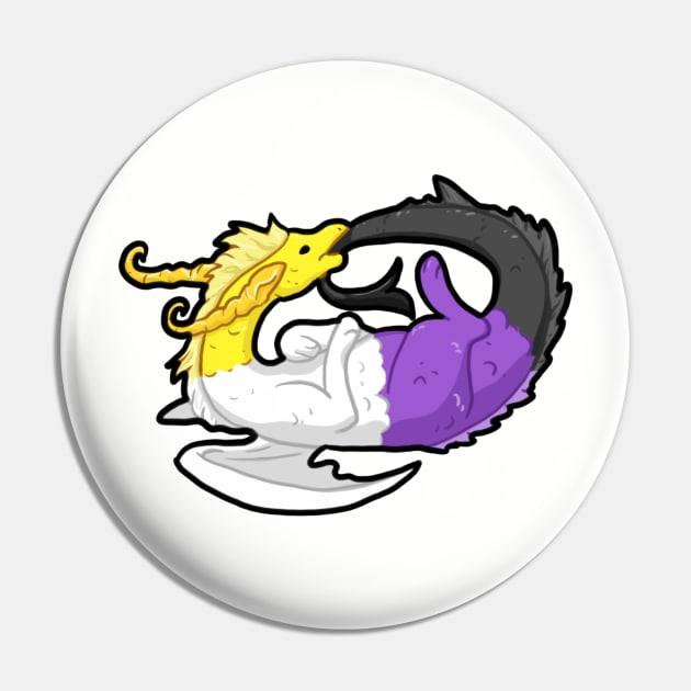 Nonbinary Pride Pin by Khalico