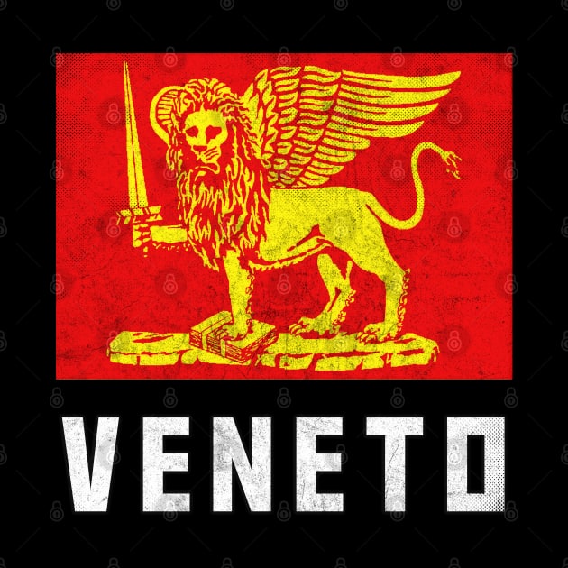 Veneto Italia / Italian Region Vintage Look Flag by DankFutura