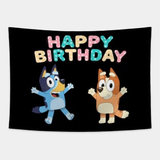 happy birthday bluey Tapestry