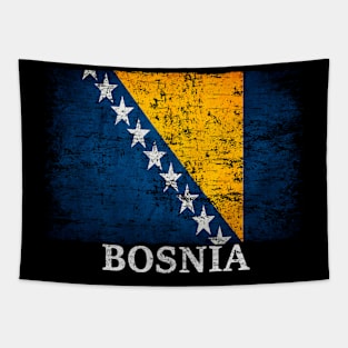 Bosnia Flag Gift Women Men Children Bosnia Vintage Tapestry