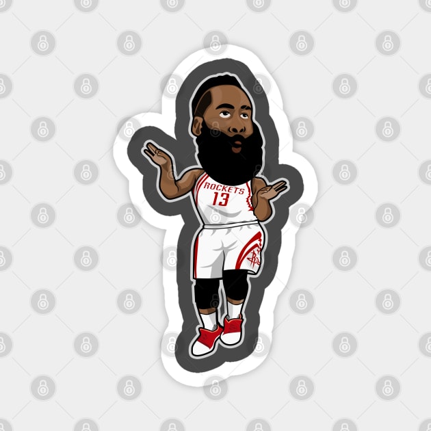 James Harden Cartoon Style Magnet by ray1007