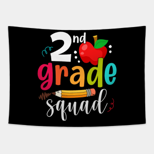 Second Grade Squad Funny Back To School 2nd Graders Teachers Tapestry