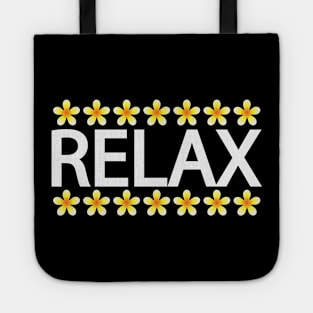 Relax vibes typography design Tote