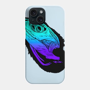 Colored Beardie Skull Phone Case