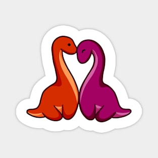 Cute dino couple, dinosaurs Magnet