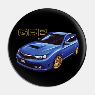 JDM World Rally blue WRC GRB Hatch STI Impreza wrx Pin