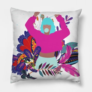 Tropical Girl Pillow