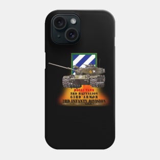 3rd Bn 63rd Armor - 3rd Inf Div - M60A1 Tank  X 300 Phone Case