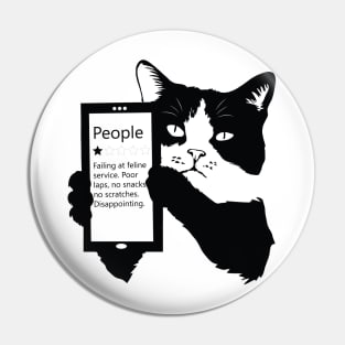 People One Star, Funny Cat Pin