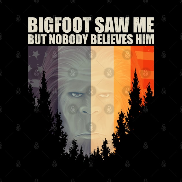 Bigfoot saw me but nobody believes him by Tesszero