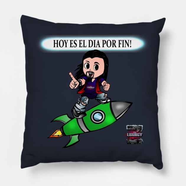 Directo al Cielo chibi Pillow by CathyGraphics