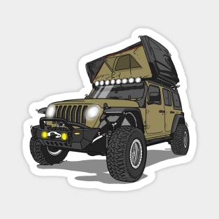 Jeep Wrangler Camp Time- Peanut Magnet