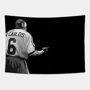 Roberto Carlos Legendary Brazil Black And White Art Tapestry