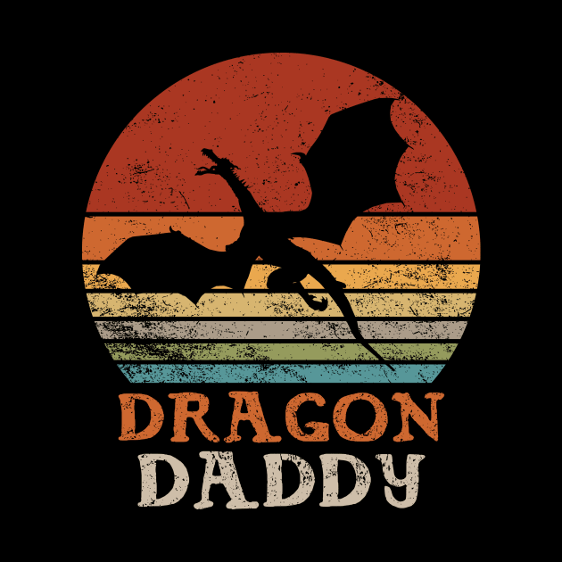 Dragon Daddy Father Day Vintage Fantasy by CoolFuture