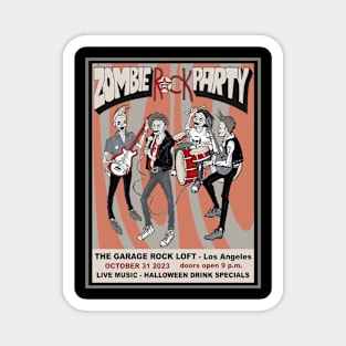 Zombie rock party Magnet