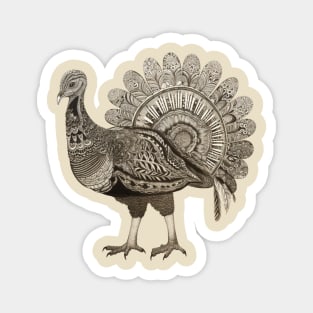 Block Art Turkey Magnet