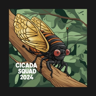 The Cicada Entomology Brood XIII and XIX Cicada Squad 2024 T-Shirt