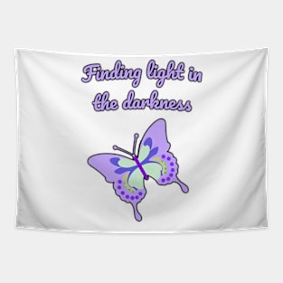 Finding light in the darkness Tapestry