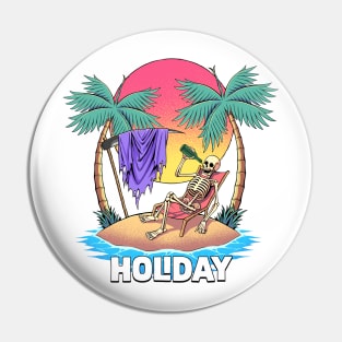 Grim reaper holiday Pin