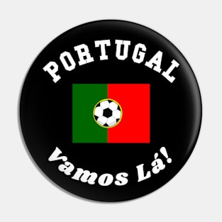 ⚽ Portugal Football, Bandeira das Quinas, Vamos Lá! Team Spirit Pin