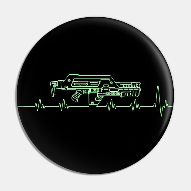 Pulse. Rifle. Green. Pin by CCDesign