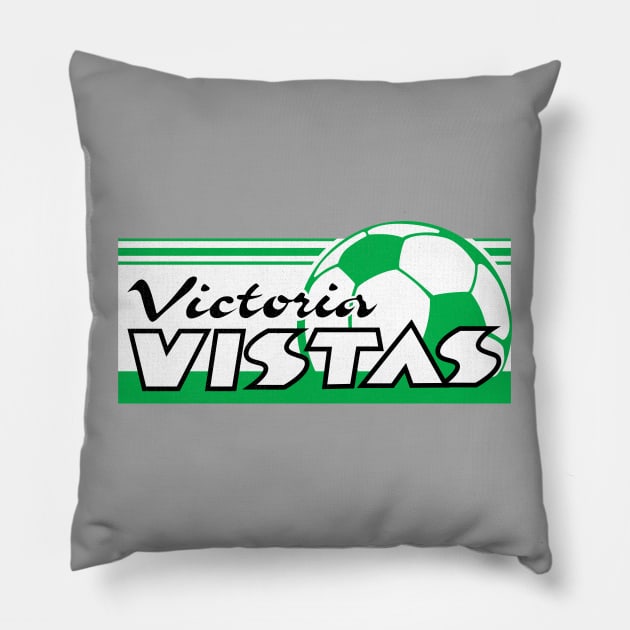 Defunct Victoria Vistas Soccer 1989 Pillow by LocalZonly