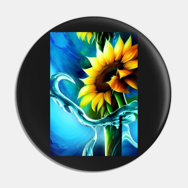 STUNNING SUNFLOWER BLUE BACKGROUND Pin by sailorsam1805