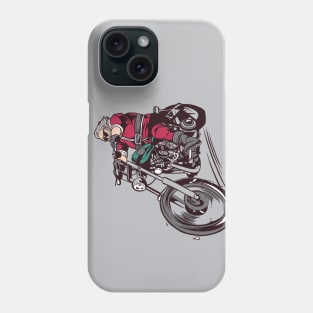 Cool Biker Santa Claus Cartoon Phone Case