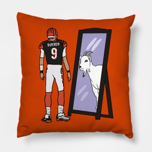 Joe Burrow, Mirror GOAT Pillow