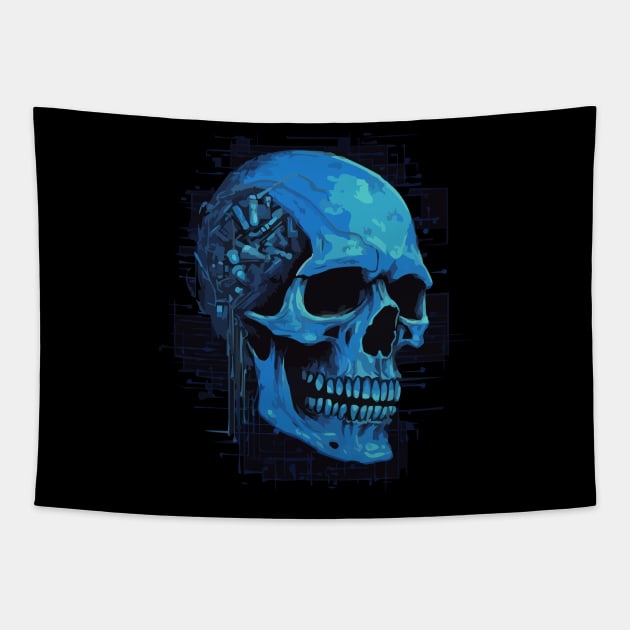 SKULL FUNK WIZARD Tapestry by Pixy Official