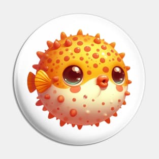 Cute Puffer Fish Pin