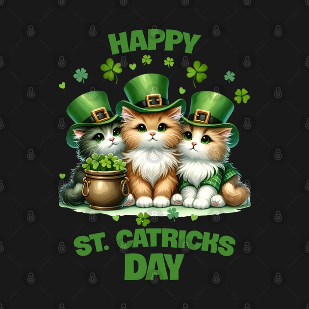 St. Catrick's Day Cute Cats by BaliChili