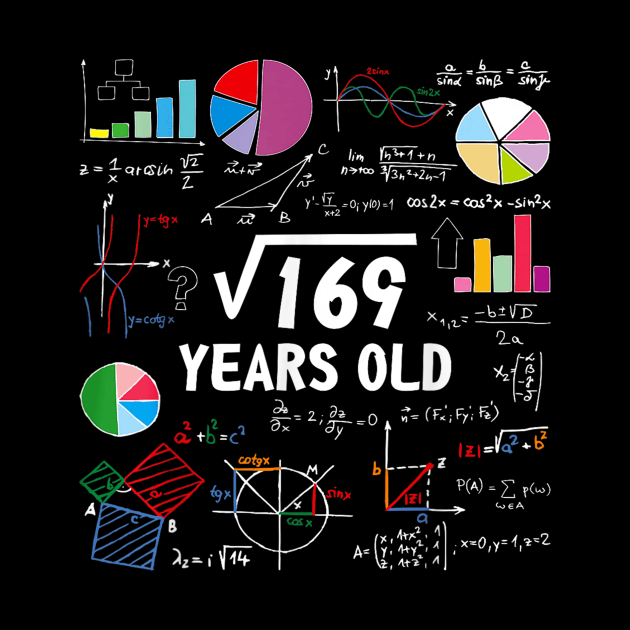 Square Root Of 169 13th Birthday 13 Year Old by MiaGamer Gear