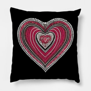 Colorful heart design | Pillow