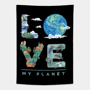 Love Mother Earth Environment Earth Day 2024 Tapestry