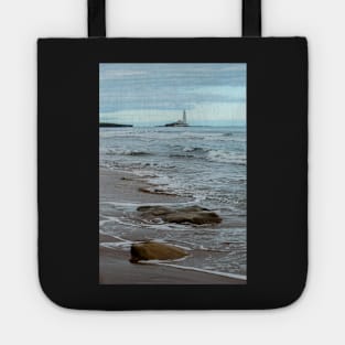 St marys lighthouse whitley bay from the beach Tote