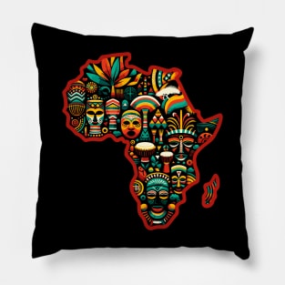 African Legacy Tribute for Black History Month Pillow