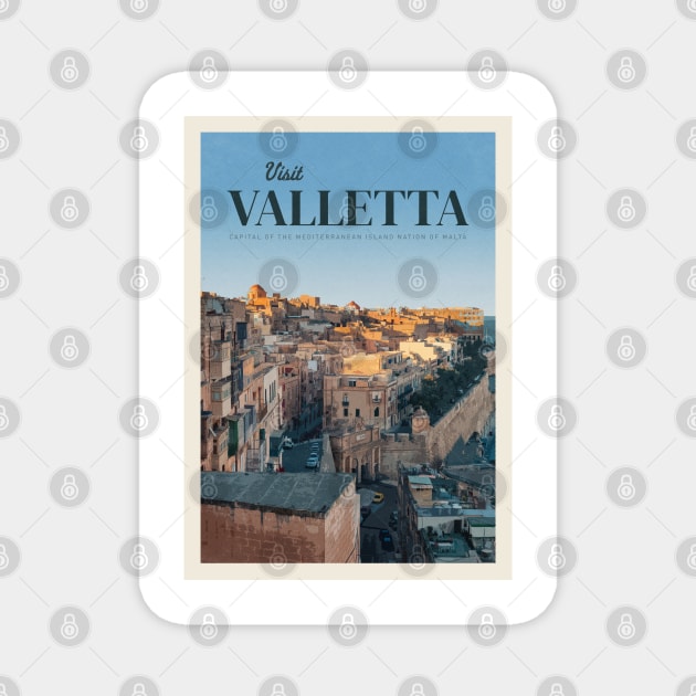 Visit Valletta Magnet by Mercury Club