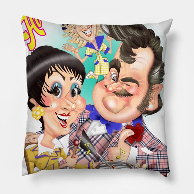 Hi de Hi Pillow by Sarah Bailey TV Cartoons