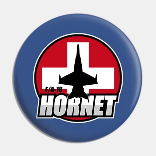 Swiss F/A-18 Hornet Pin