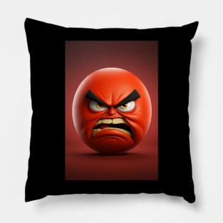 angry emoticon Pillow