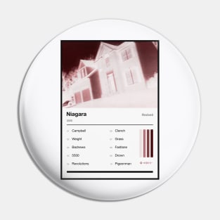 Niagara Redveil Album Tracklist Poster Pin