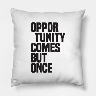 Opportunity Comes But Once (2) - Wisdom Pillow